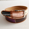 Color Block Patent Mirror PU Belt F90334